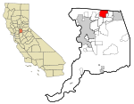 Sacramento County California Incorporated and Unincorporated areas Citrus Heights Highlighted